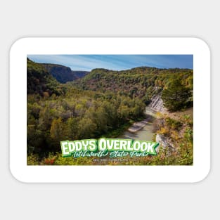 Eddys Overlook Letchworth State Park New York Sticker